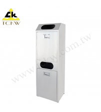 Two-compartment Stainless Steel Recycle Bin(TH2-114SA) 